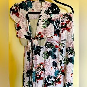Jungle Vibes - SHEIN matching skirt & tie-up crop top - medium